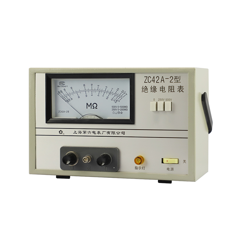 市电式绝缘兆欧表ZC42A上海第六电表厂2500梅格牌2 3