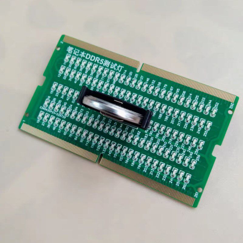 DDR5笔记本内存带灯测试卡内存槽检测工具主板故障诊断卡双面两用