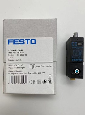 FESTO气电压力转换器压力开关PEV-W-KL/S-LED-GH 152618 152616