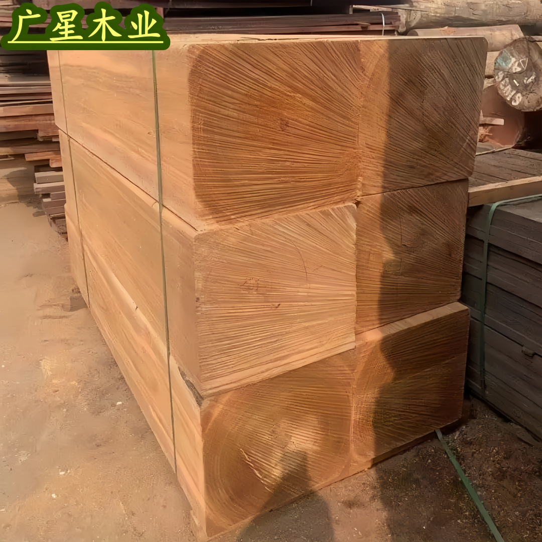 红柳桉硬木垫木实木枕木批发船厂用途长方形大木方木设备船舷木
