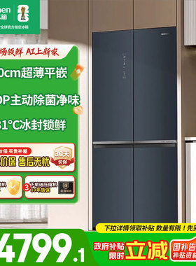 容声508WSK1FPCQA十字四门IDP除菌超薄平嵌变频风冷冰箱门店同款