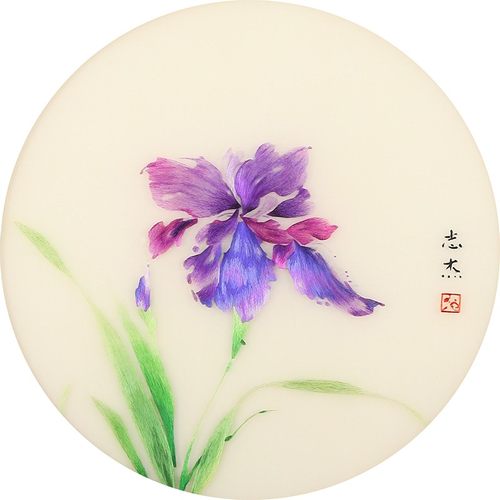 苏绣刺绣手工diy套件自绣材料包初学古风自绣入门针迹兰花牡丹