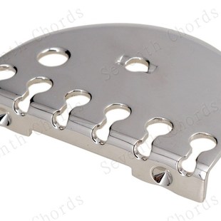 6009 银色 电吉他琴桥拉弦板弦桥 新款