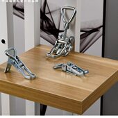 304不锈钢可调节搭扣锁扣压紧器锁扣锁夹箱扣配件 快速夹钳 门栓式