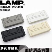 世嘉智尼lamp蓝普办公桌线孔盖桌面装 饰盖长方形穿线盒盖板穿线孔