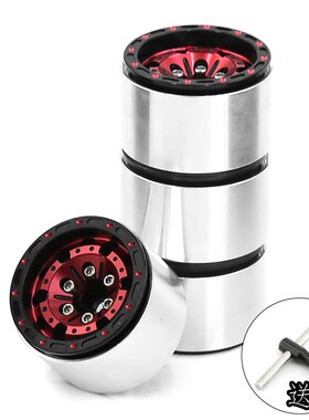 1/18 TRX4M路虎烈马1.0英寸金属轮毂 攀爬车铝合金轮毂 SCX24 FMS