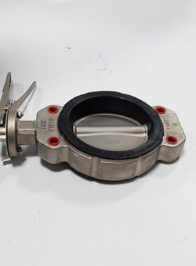 天津手柄对夹式铸铁聚四氟乙烯蝶阀BLTD71X-10P船用过海水蝶阀