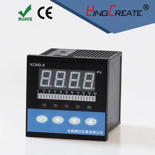 余姚精创仪表KCMF-84PTBS光柱显示仪PT100输入4路继电器带变送