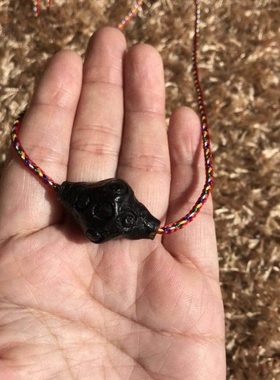 惹呼啦 九眼 噶举直貢央日岗 师制作 惹哈吊坠