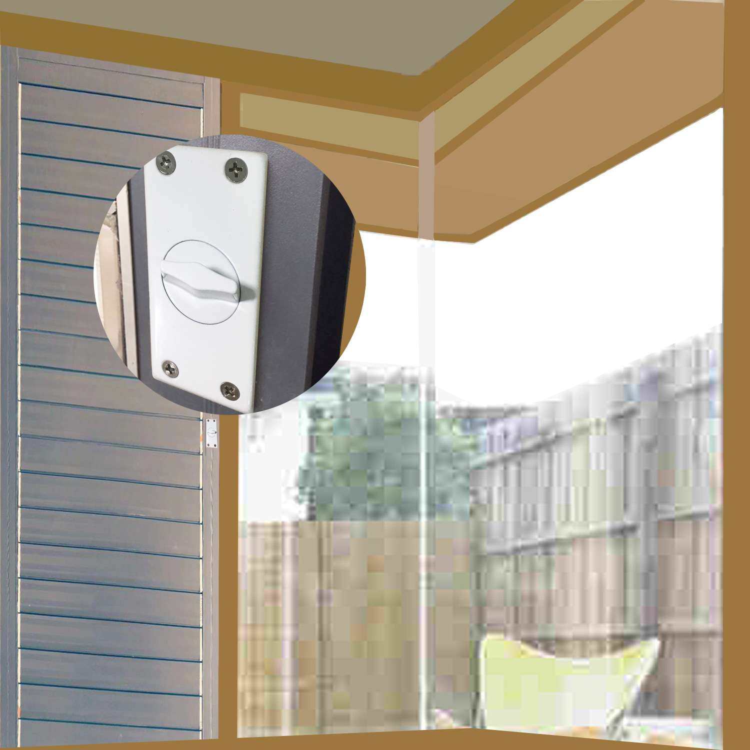 隐形手动百叶窗开关手摇内嵌式厢体机柜百叶窗比特数据中心机房窗