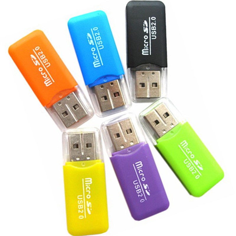 冰爽读卡器 TF手机内存卡读卡器 迷你读卡器USB2.0 读小卡内存卡