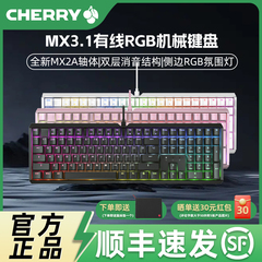 CHERRY樱桃MX3.1系列MX2A轴体有线游戏电竞机械键盘铝坨坨