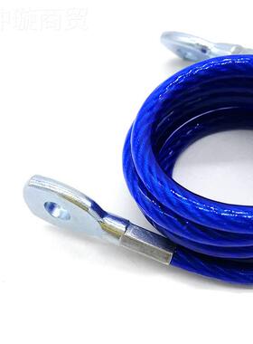 加工304弹簧钢丝CGY压端接头包胶包塑冲压弹子钢丝绳安全防绳盗簧