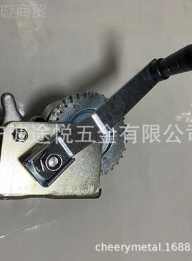 厂家供应800LBS车盘 摇绞绞TY车带拖6米黑色织带 手游艇手动绞盘