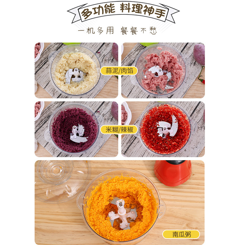 绞肉机家用电动小型打肉馅碎菜机搅拌蒜泥蒜蓉剁辣椒料理机