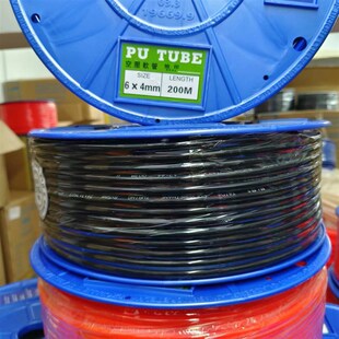 台达新同力聚氨酯pu空压机气管NPU6*4气动气管软管红黑蓝透明色