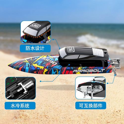 跨境欧兰斯无线遥控船高速无刷遥控船模型超大动力电动水上快艇