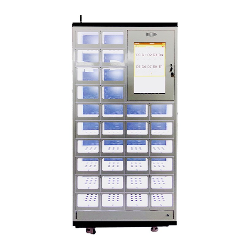 厂家直供 32格生鲜格子柜售卖货机 东吉智能无人自动共享贩卖机