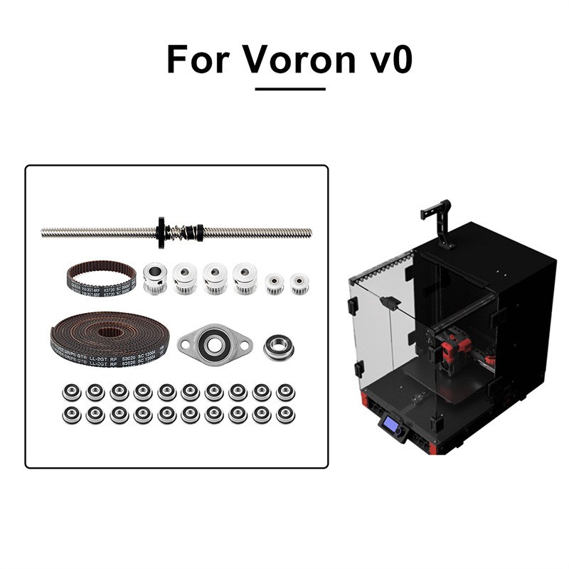 3D打印机配件 Voron V0 GT2皮带传动套件 T8 丝杆F688 F623同步轮
