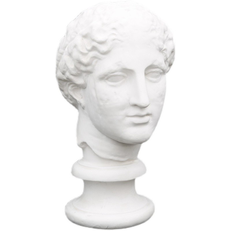 石膏像麻脸石膏教具巴特农石膏像素D描 艺考静物教具模型 美术用