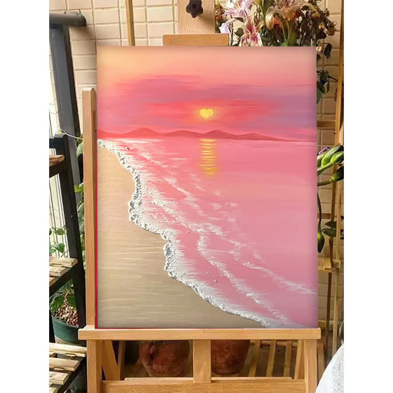 3D立体数码油画石英砂丙烯质感画DIY材料全套高端油画装饰画图片