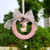 汽车挂件优雅小鹿车内兰铃挂饰后视镜吊饰古风古韵感新款 车载挂式