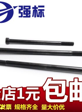 12.9级高强度加长特长超长内六角螺丝螺栓M5M6M8*100/120/130-300