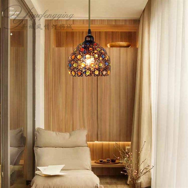 东南亚摩洛哥风复古装饰泰式题吧台网咖啡奶茶卡坐餐饮吊灯,家装灯饰光源,餐厅吊灯,淘宝优惠券,粉丝福利购,淘宝优惠卷