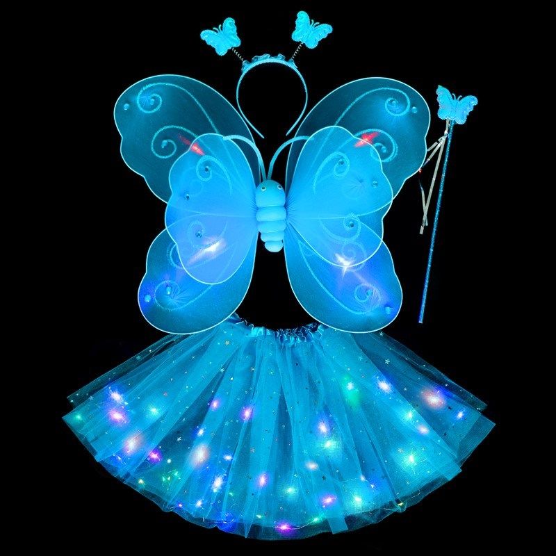 儿童蝴蝶翅膀背饰岁魔法棒小孩子女童发光动仙女公女孩,玩具/童车/益智/积木/模型,发光玩具,淘宝优惠券,粉丝福利购,淘宝优惠卷