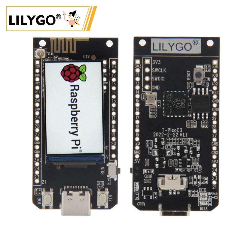 LILYGO T-PicoC3 树莓派 RP2040 ESP32-C3 LCD Tensorflow lite