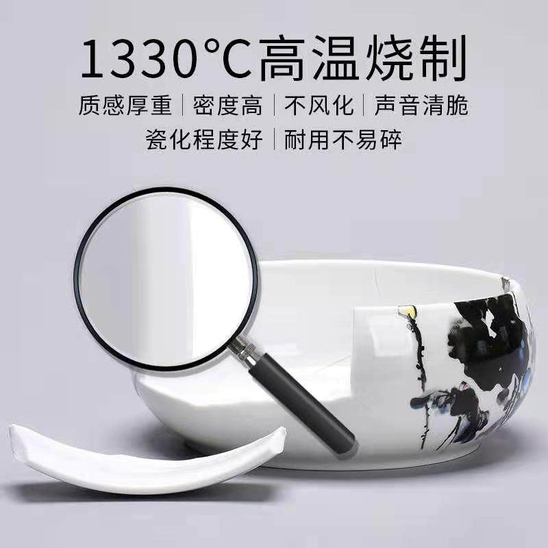 水培植物盆陶瓷无孔大号水养铜钱草一叶莲碗莲盆迷你鱼缸微景观盆