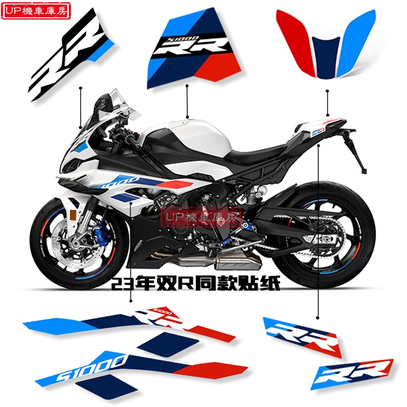 适用于S1000RR改装件 S1000RR贴花贴纸 S1000RR 2023年同款贴纸