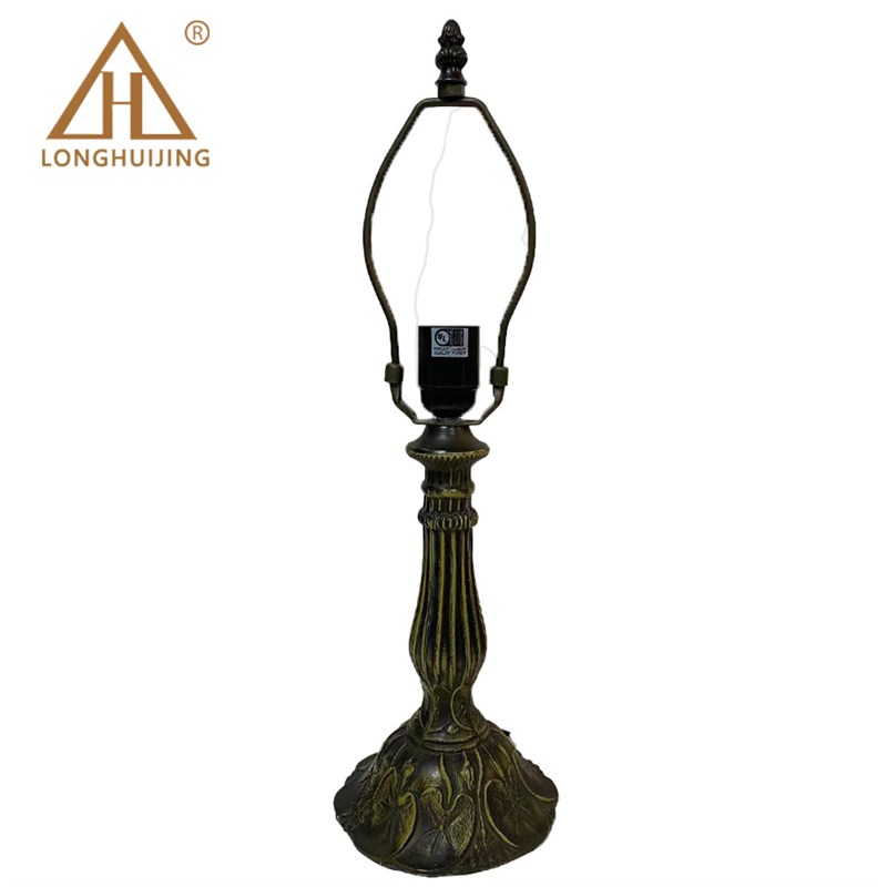 汇璟蒂凡尼灯精选欧式古典树脂底座落地灯复古锌合金底座台灯支架