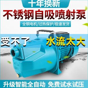不锈钢喷射泵高扬程井水家用防冻抽水机管道加压增压泵自吸水泵