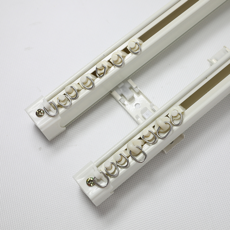 浙家布艺铝合金静音r窗帘卧室客厅轨道滑轨导轨顶装侧装