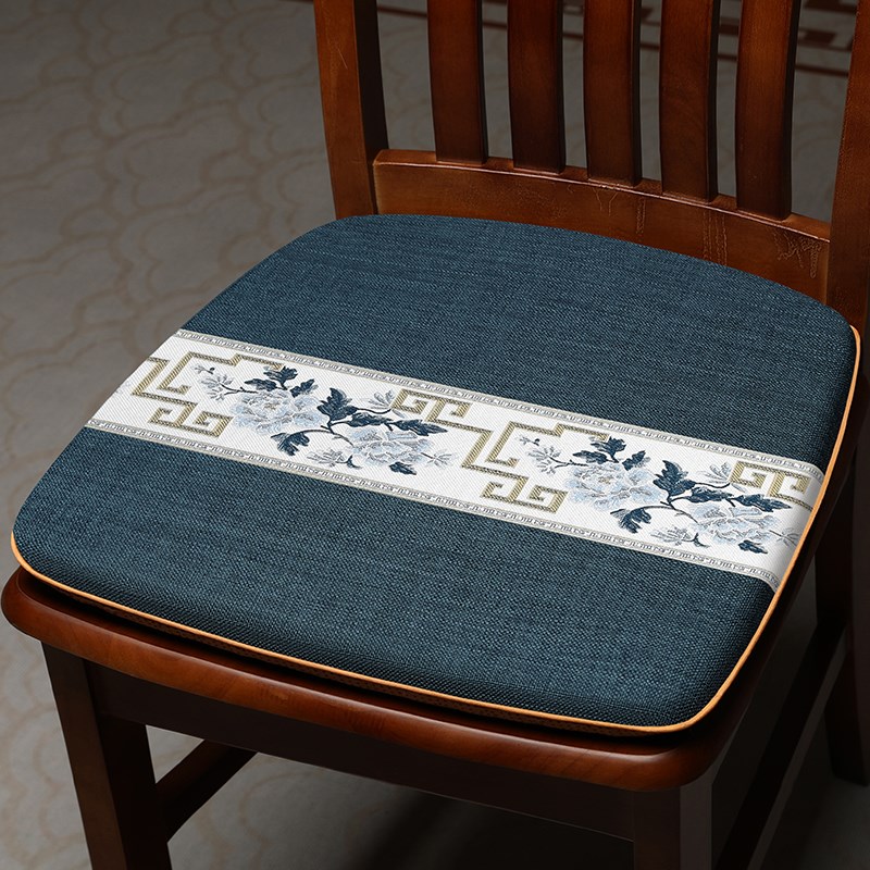 中式坐垫马蹄垫红木沙发垫太师椅C餐椅茶椅马蹄形椅子垫防滑海绵