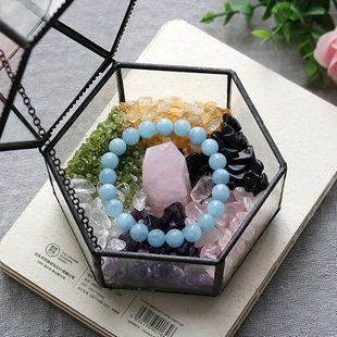 水晶消磁 手链饰品保养消磁碗 水晶石 首饰收纳盒