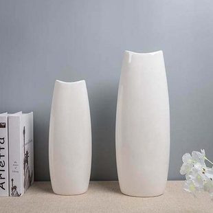 40cm高椭圆形落地花瓶陶瓷 50cm高红色大 客厅花插装水富贵竹花瓶