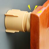 免打孔靠墙吸盘防倾倒固定器免打孔家具连接器电视衣柜子书架