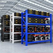 仓储仓库货架多层置物架快递超市家用地下室库房重型五金货物铁架