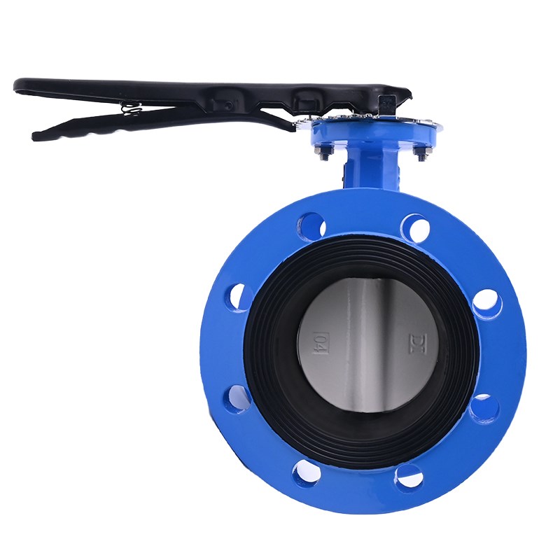 D41X-16QR手柄法兰蝶阀