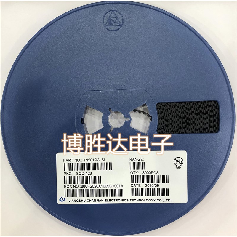B5819W贴片肖特基二极管1N5819W丝印SL SOD-123/1206/SOD323/0805
