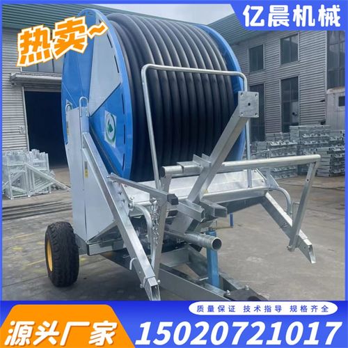 高扬程浇地自走式卷盘喷灌机高标准农田节水灌溉桁架绞盘式喷灌机
