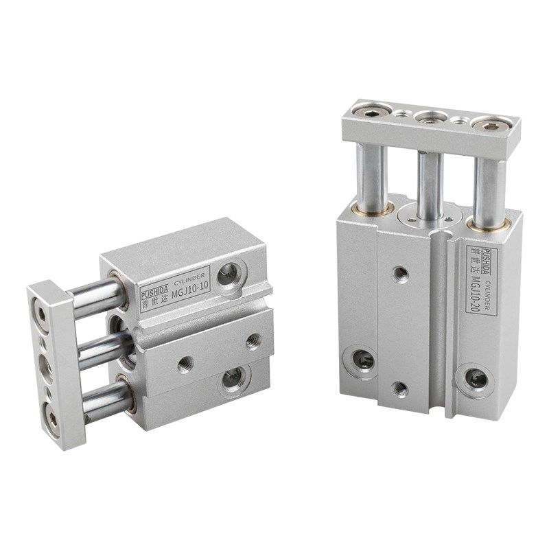 MGJ微型三轴三杆气缸MGJ6*5X10X15-20迷你小型带导杆TCM10-5/6-5S
