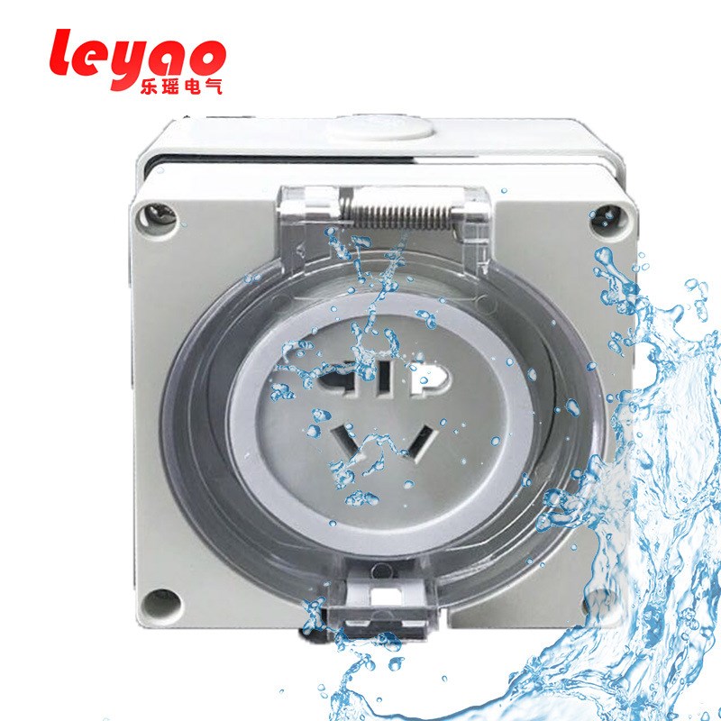 5孔多功能10A澳式 澳标插座防水插座 IP66防水花园插座56SO310BE