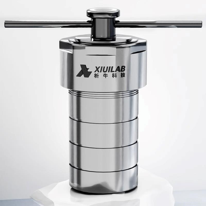 析牛科技水热合成反应釜100四氟内衬PPL内胆高温高压不锈钢消解罐