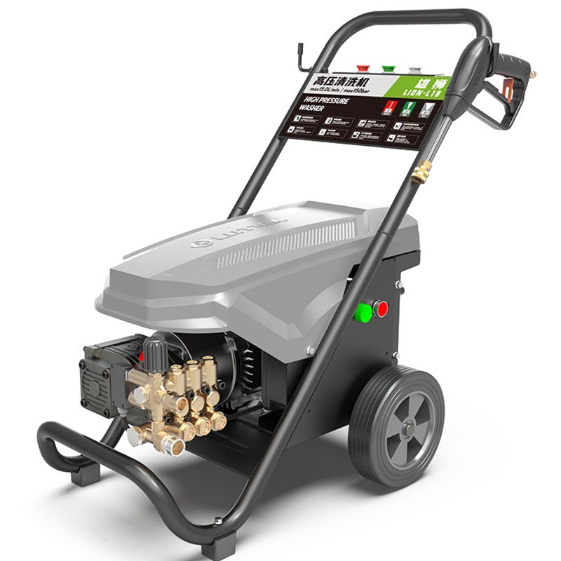 绿田雄狮商用220v大功率高压水泵洗车场强力水枪清洗机工业洗车机