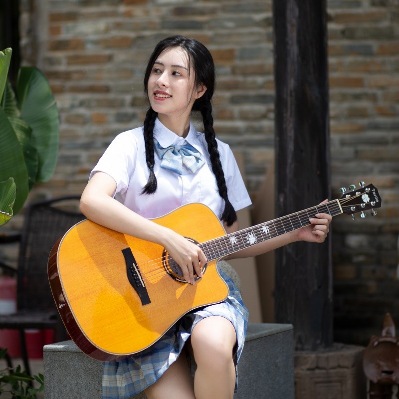 Tania塔尼亚吉他T650T680T690男初学者41寸新手女生学生自学吉它