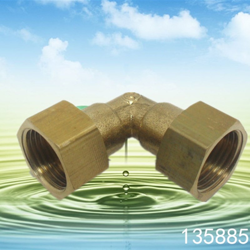 铜活接 4分内丝活接弯头 内牙双活接弯头 热水器活接1/Z2内丝弯头