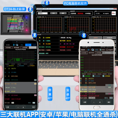 炬为直流电压电流表电动车电量容量检测仪锂电池内阻测试仪库仑计